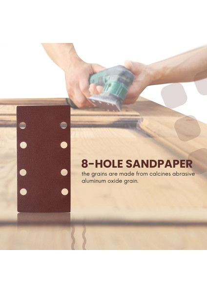 25 Adet Zımpara Pedleri, Zımpara Kağıdı Cırt Cırtlı Kum Kağıdı 93X185MM Delikli 8 Delikli Kum 40/60/80/120 Fit Sac Orbital Zımpara Çoklu Zımpara Alüminyum Oksit Tahıl (Yurt Dışından) fiyatları