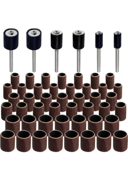 51 Adet Zımpara Halkası Taşlama Kafası Zımpara Kağıdı Rulo Metal Pas Alma Parlatma Yuvarlak Oyun Dıy Taşlama (Yurt Dışından)