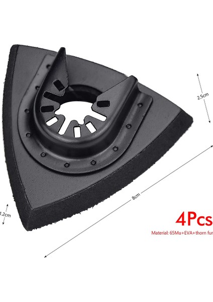 4 Adet Zımpara Pedleri 80 mm Takma Pedleri , Çok Amaçlı Bıçaklar Salınımlı Çok Amaçlı Alet Aksesuarları Worx Mikita Dewalt (Yurt Dışından) modelleri