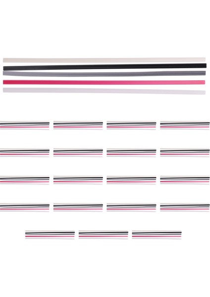 100 Parça Plastik Kaynak Çubukları Pp/pvc/ppr Araba Tamponları ve Günlük Plastik Onarım Plastik Kaynakçı Tamir Çubukları (Yurt Dışından)