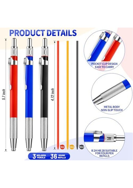 Yuvarlak Uçlu Kaynak Kalemi, Metal Kaynak Kalemi, Boru Bağlantıları, Kaynakçılar, Çelik Konstrüksiyon, Marangozluk (Yurt Dışından) fiyatları