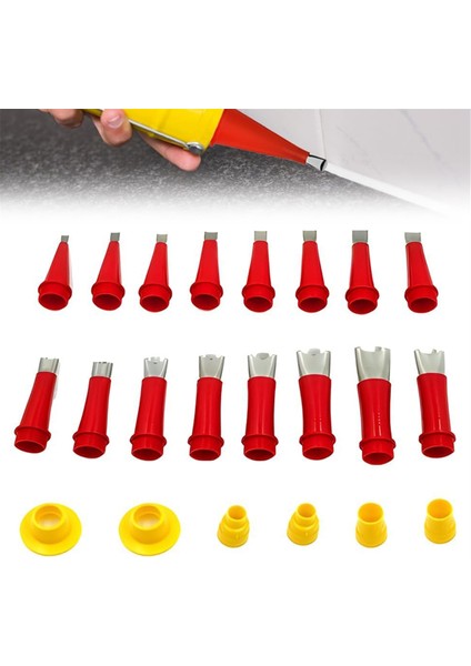 Evrensel Entegre Kauçuk Nozul Takım Seti, Kalafatlama Takım Seti Kolay Kalafatlama Sonlandırıcı Nozul (22 Adet) (Yurt Dışından) fiyatları