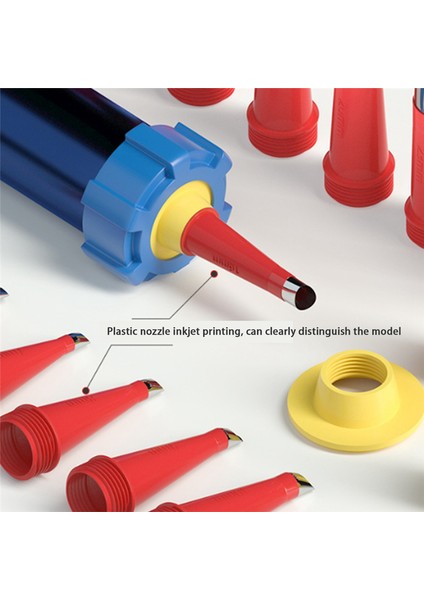 Entegre Çıkarılabilir Taban Yapısı Kauçuk Nozul Evrensel Entegre Kauçuk Nozul Tekrar Kullanılabilir Kalafatlama Nozulu Aplikatörü (Yurt Dışından) modelleri