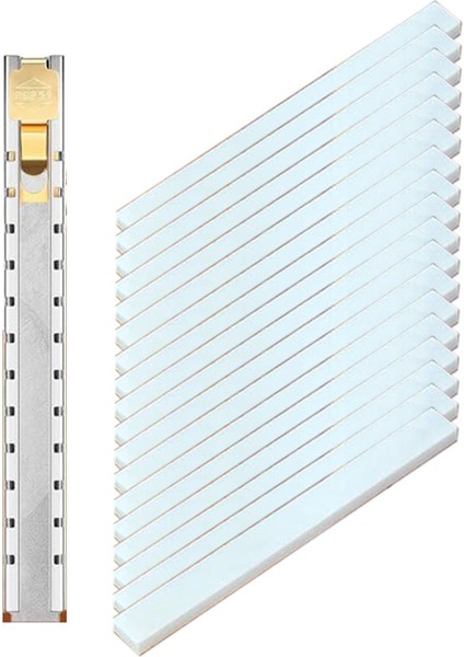 Düz Sabuntaşı Tutucu Çelik, 18 Sabuntaşı Kalem Yedeği Ile, Çelik, Alüminyum ve Dökme Demir Üzerine Işaretleme Yapmak Mükemmel (Yurt Dışından)