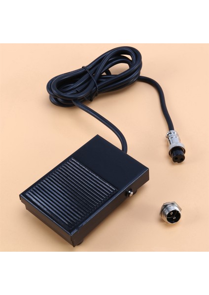 El Metal Ayak Pedalı Anahtarı 1.8 Metre Kablo 2 Pinli Konnektör Nokta Kaynak Tig Torch (Yurt Dışından) fırsatları