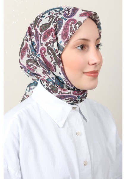 Lux Soft Pamuklu Eşarp 4040-181 Asker Yeşili