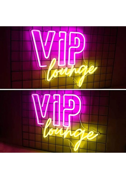 Neon LED Dekoratif Aydınlatma -Vıp Lounge, 40X50CM-