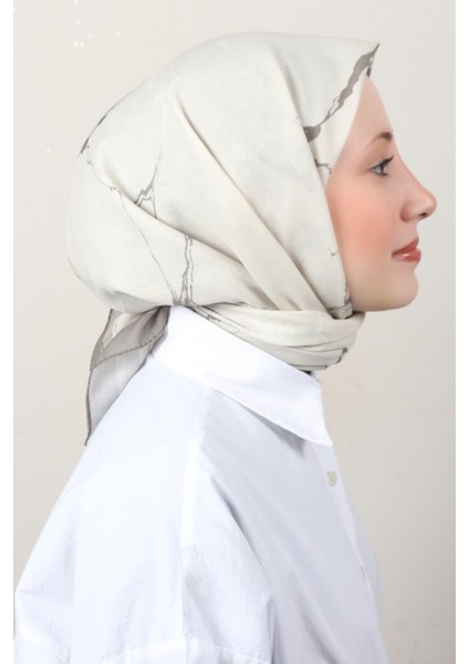 Lux Soft Pamuklu Eşarp 4040-ÇAĞLA
