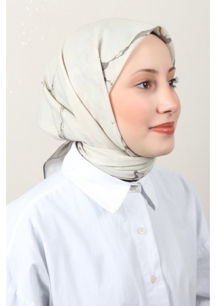 Lux Soft Pamuklu Eşarp 4040-ÇAĞLA
