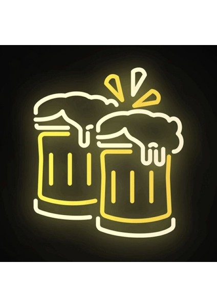 Neon LED Dekoratif Aydınlatma -Bar, Bira, 33X40CM-
