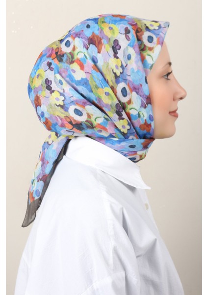 Lux Soft Pamuklu Eşarp 4040-240 Haki