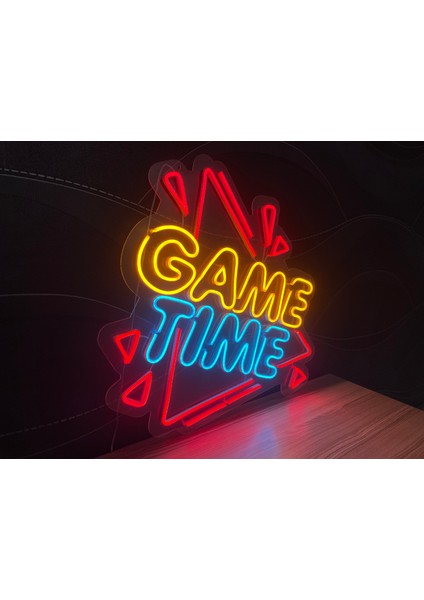 Neon LED Dekoratif Aydınlatma -Game Time, 60X60CM- fiyatları