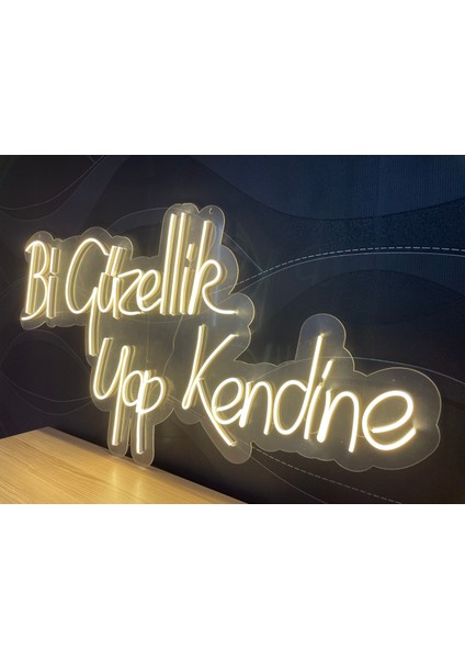 Neon LED Dekoratif Aydınlatma -Bi Güzellik Yap Kendine, 100X45CM- fiyatları
