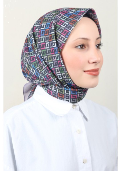 Lux Soft Pamuklu Eşarp 4040-221 Leylak