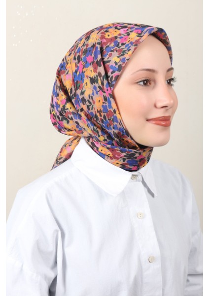 Lux Soft Pamuklu Eşarp 4040-191 Toprak