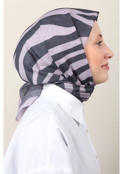 Lux Soft Pamuklu Eşarp 4040-214 Açık Lila