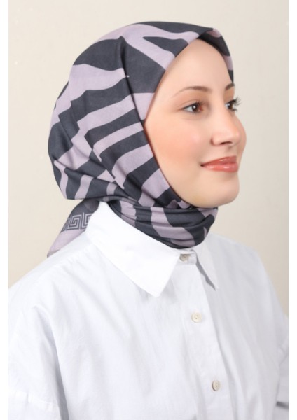 Lux Soft Pamuklu Eşarp 4040-214 Açık Lila