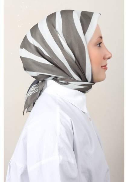 Lux Soft Pamuklu Eşarp 4040-211 Haki