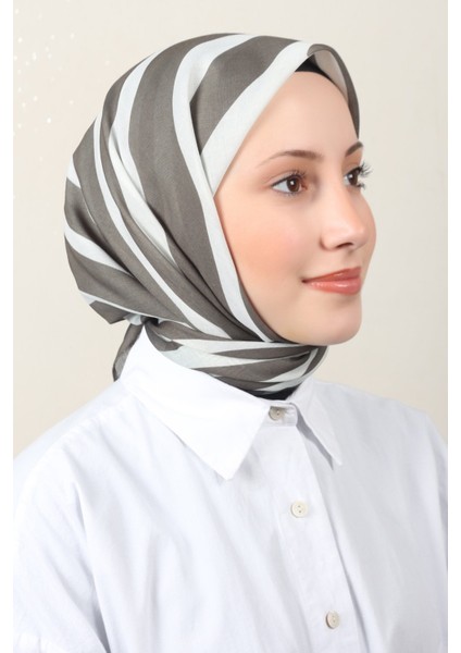 Lux Soft Pamuklu Eşarp 4040-211 Haki