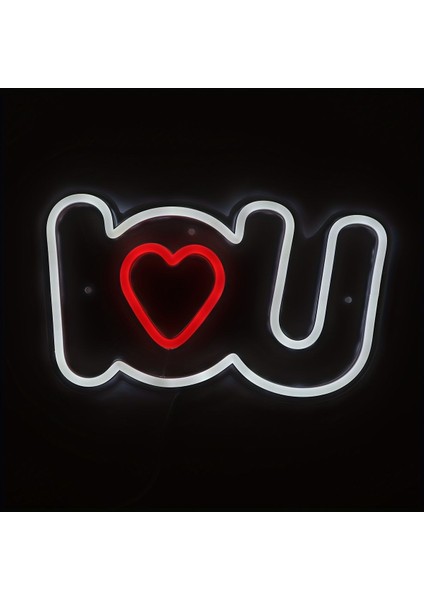 Neon LED Dekoratif Aydınlatma -I Love You, 40X24CM- modelleri