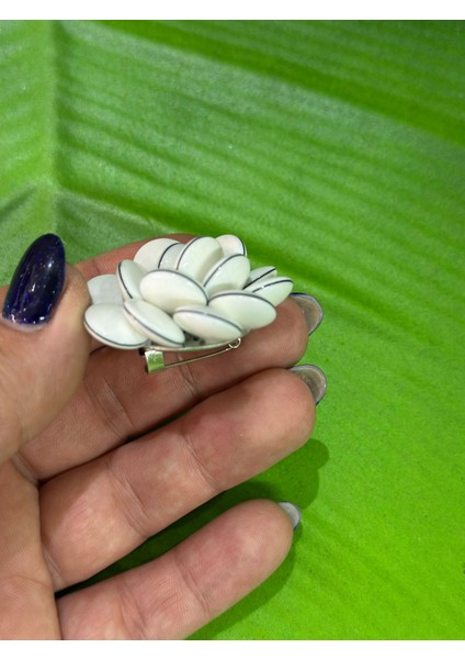 Boncuklu Yaka Iğnesi Giyim Aksesuarı Türban Iğnesi 4 cm fiyatları