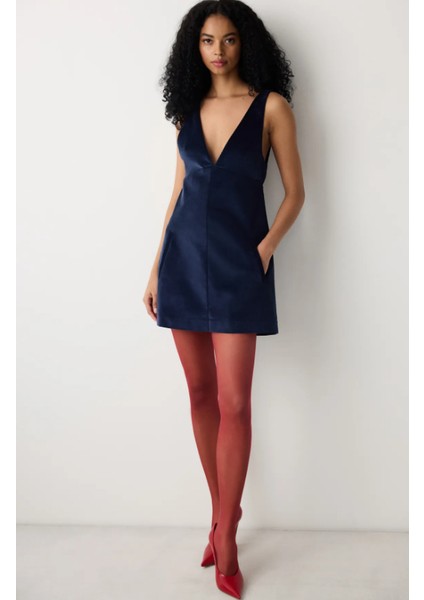 Şarap Rengi Fit Külotlu Çorap