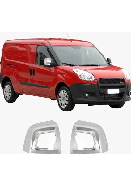Ford Doblo 2010+ Paslanmaz Çelik Ayna Kapağı