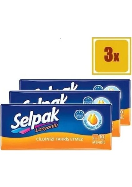 Mendil Losyonlu 10' Lu X3 Adet