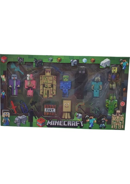 Minecraft 9 Lu Figür ve Aksesuarları - 1995 (Lisinya)