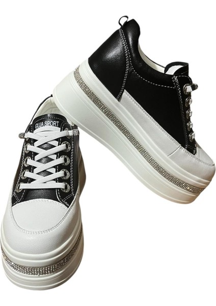 Yeni Sezon 4232 Deri Dolgu Topuklu Ortopedik Bayan Spor Ayakkabı fiyatları