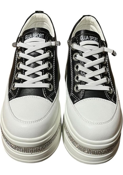 Yeni Sezon 4232 Deri Dolgu Topuklu Ortopedik Bayan Spor Ayakkabı modelleri