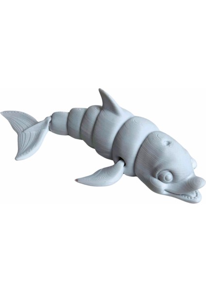 3D Hareketli Gülen Yunus Figürlü Oyuncak - Beyaz