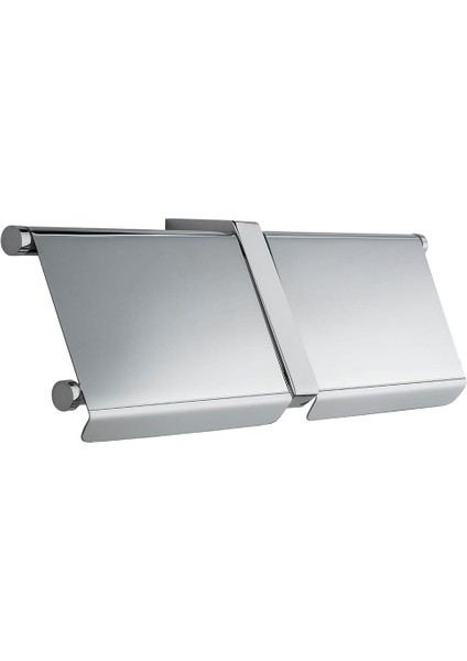 Prado Tuvalet Kağıtlık İkili Kapaklı Krom