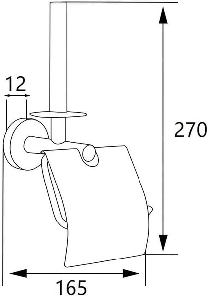 Oscar Tuvalet Kağıtlık Dikey Yedek Kapaklı Krom fiyatları