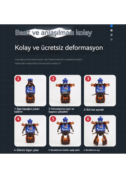Çocuk Içecek Kutu Dönüşüm Samuray Eğitici Oyuncak (Yurt Dışından)