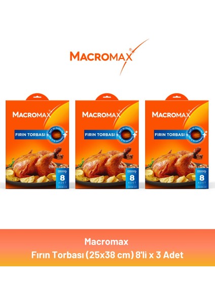 Fırın Torbası 8'li x 3 Adet