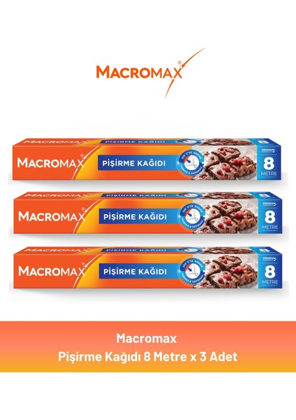 Pişirme Kağıdı 8 Metre x 3 Adet