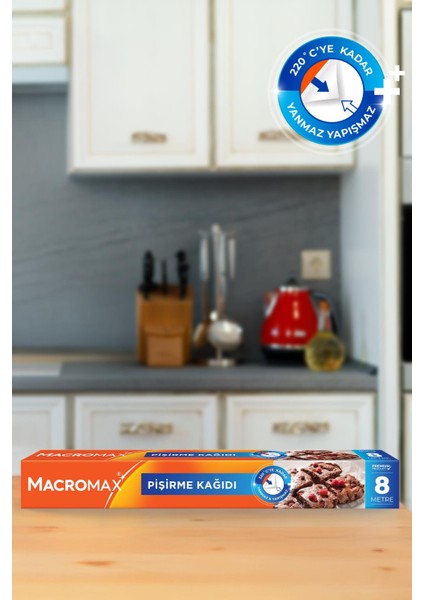 Pişirme Kağıdı 8 Metre x 3 Adet