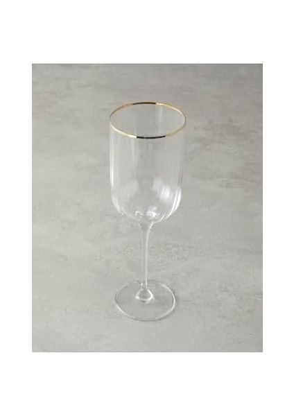 Home Bridgette Cam 6'lı Kadeh 350 ml Gold