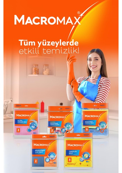 Ekonomik Temizlik Bezi 9'lu x 3 Adet