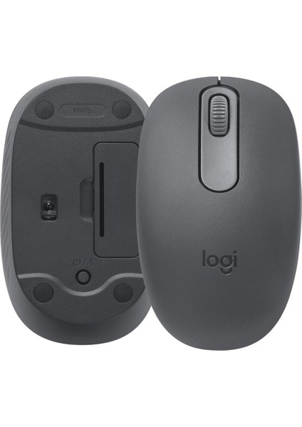 M196 1000DPI Optik Kablosuz Bluetooth Mouse Gri 910-007459