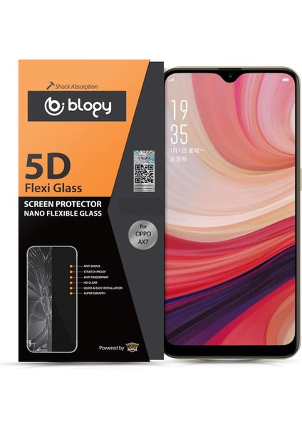Oppo Ax7 Flexi 5d Ekran Koruyucu
