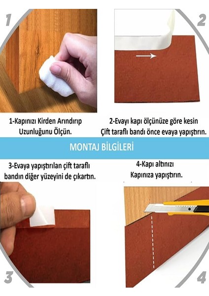 Kapı Altı Rüzgar Önleyici Boşluk Kapatma Böcek Ses Isı Yalıtımı Kapı Altı Rüzgar Önleyici