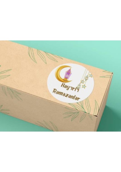 Hayırlı Ramazanlar Etiketi Eid Mubarak Sticker 4 Cm (Hr9)