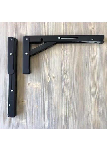 Hırdavat Katlanır Tekne Karavan Masa Ayağı 30CM 1 Takım Siyah