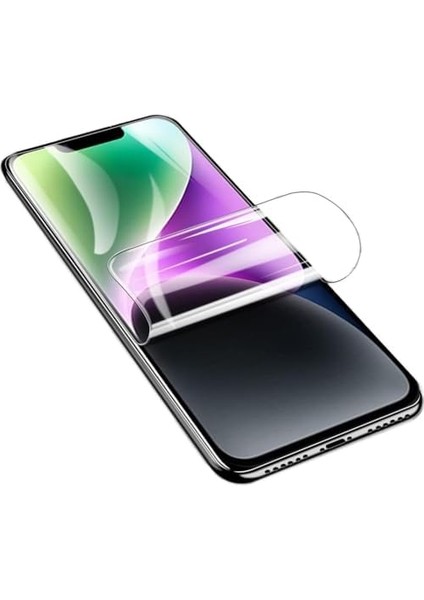 Apple iPhone 15 Promax Için Ekranı Tam Kaplayan Nano Esnek Cam Uzun Ömürlü Parlak Ekran Koruyucu Nano Esnek Temperli Cam