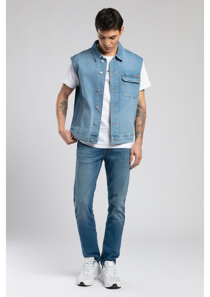 Over Vest Erkek Jean Yelek