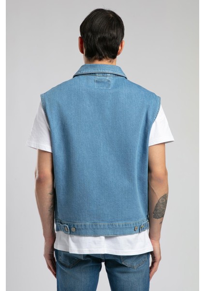 Over Vest Erkek Jean Yelek