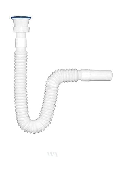 Home Yüksek Kaliteli Çelik Süzgeçli Lavabo Gider Hortumu,pratik Körüklü Sifon,uzun Eviye Gider Borusu (150CM)