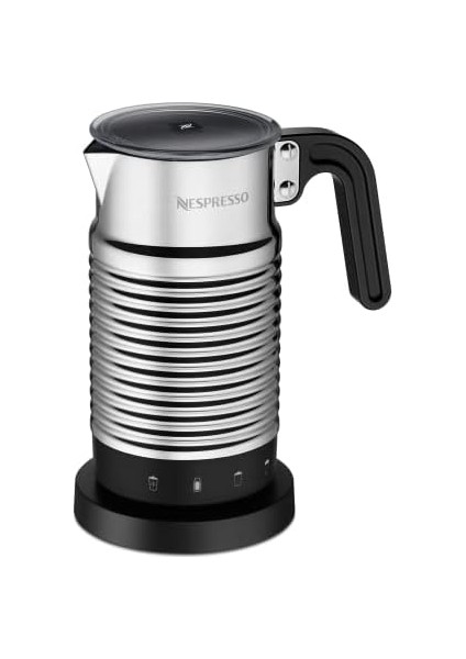 Aeroccino 4 Süt Köpürtücü, Elektrikli Köpük Hazırlayıcı, 120 ml Kremsi Süt Köpüğü ve 240 ml Sıcak Süt İçin, Bulaşık Makinesinde Yıkanabilir Köpürtücü, Gümüş